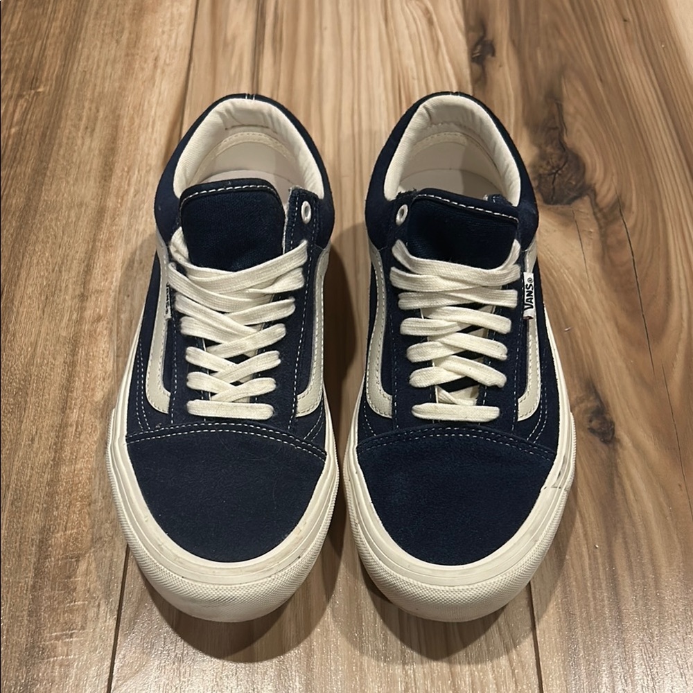 Vans Blue and White Classic Sneakers